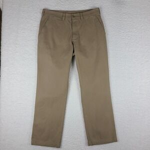 Gardeur Pants‎ Mens 34 x 29 Tan Brown Straight Leg Cotton Chino Slacks